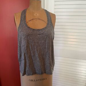 LULULEMON | swiftly tech racerback dark heather blue gray cropped tank 12